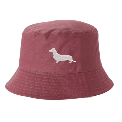Terracota Bucket hat embroidered with a Dachshund Dog - DSY Lifestyle