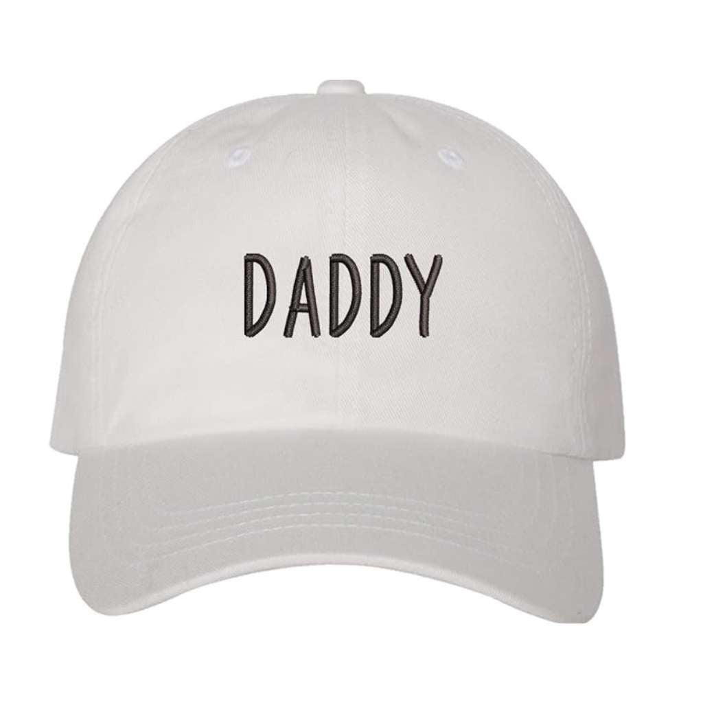White Daddy Baseball Hat embroidered with Daddy - DSY Lifestyle