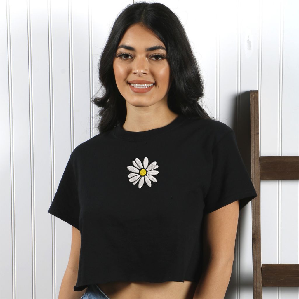 Daisy Flower Oversized Crop Top