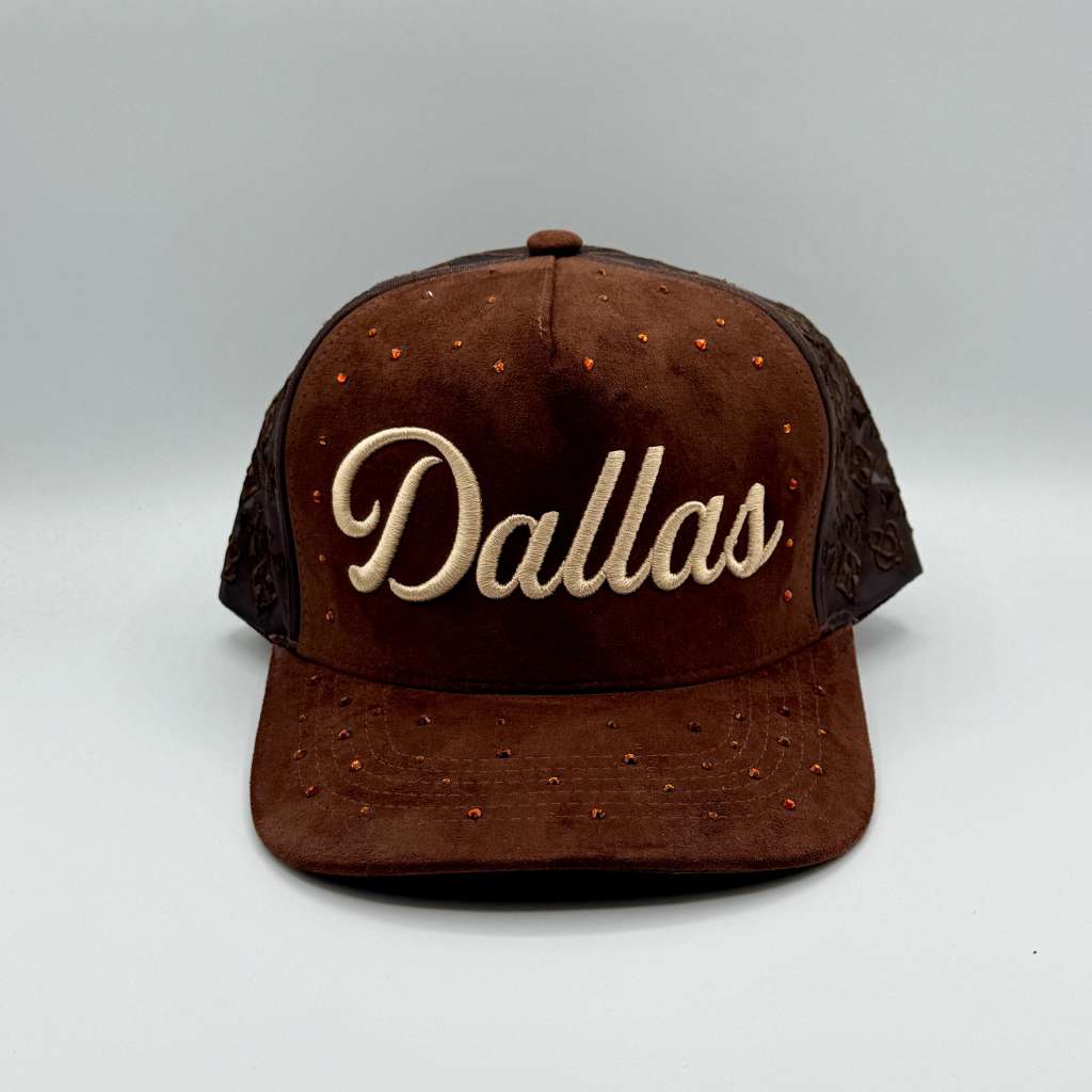Dallas Suede Rhinestone Baseball hat
