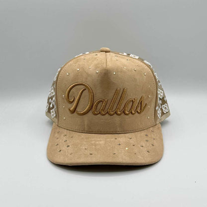 Dallas Suede Rhinestone Baseball hat