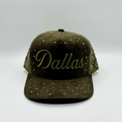 Dallas Suede Rhinestone Baseball hat