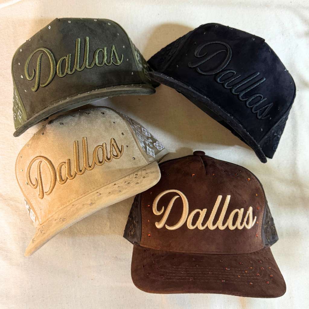 Dallas Suede Rhinestone Baseball hat