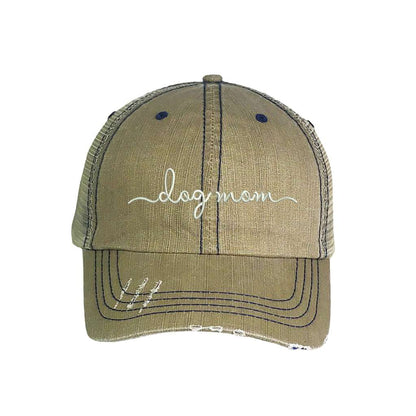 Dog Mom Khaki Trucker Hat -DSY Lifestyle