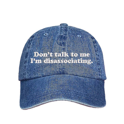 Light Denim embroidered baseball hat with &quot;Don&