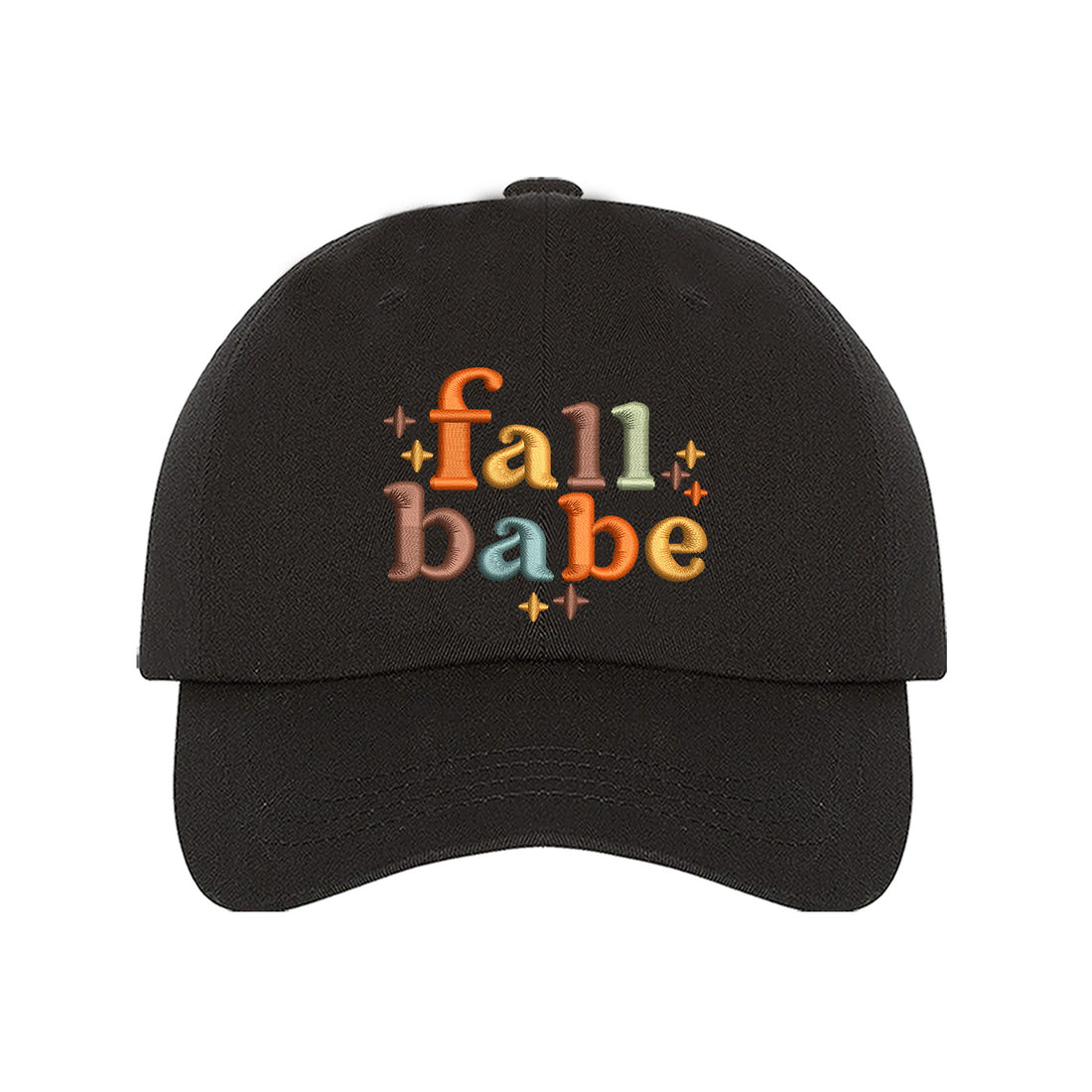 Black Baseball cap embroidered with Fall Babe - DSY Lifestyle