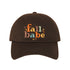 Brown Baseball cap embroidered with Fall Babe - DSY Lifestyle