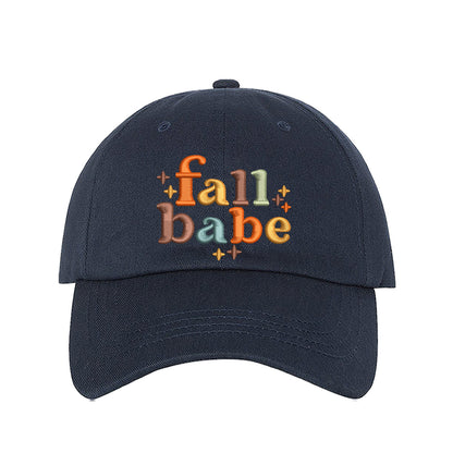 Navy Baseball cap embroidered with Fall Babe - DSY Lifestyle