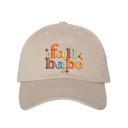 Stone Baseball cap embroidered with Fall Babe - DSY Lifestyle