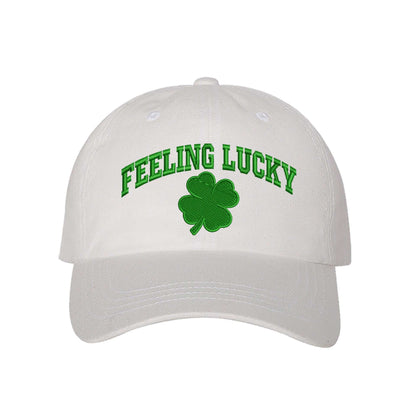 White Baseball Hat Embroidered with the phrase &