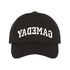 Black baseball hat embroidered with the phrase gameday backwards-DSY Lifestyle