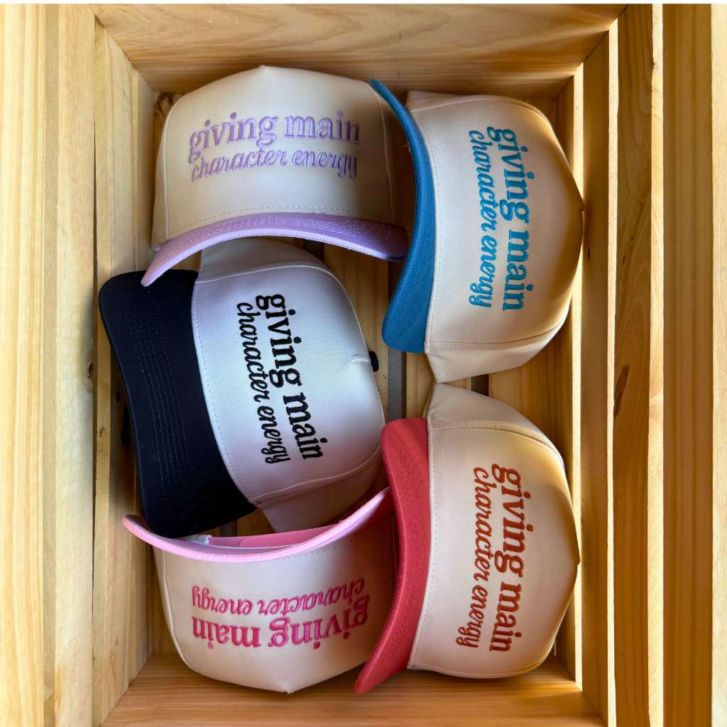 All colors of Giving Main Character Energy Two Tone Hats - Inspired from the show Love Island - DSY Lifestyle