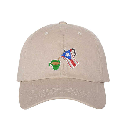 Greca &amp; Café Nostalgia Embroidered Baseball Hat – Puerto Rican Baseball Cap