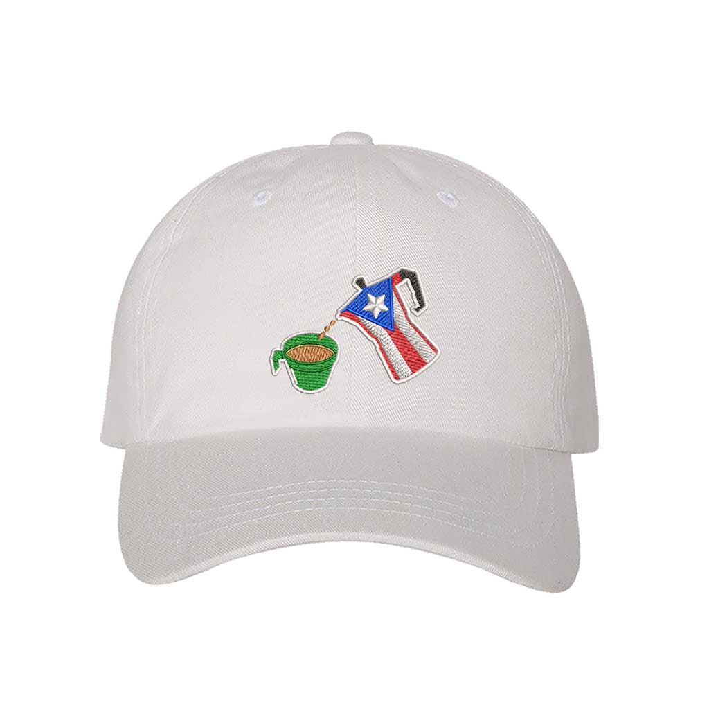 Greca &amp; Café Nostalgia Embroidered Baseball Hat – Puerto Rican Baseball Cap