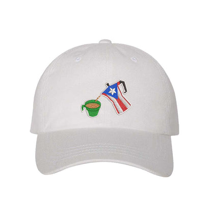 Greca &amp; Café Nostalgia Embroidered Baseball Hat – Puerto Rican Baseball Cap