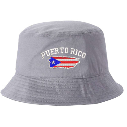 Puerto Rico Flag Map Baseball Hat