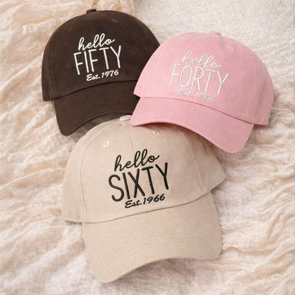 Hello Birthday Baseball Hat