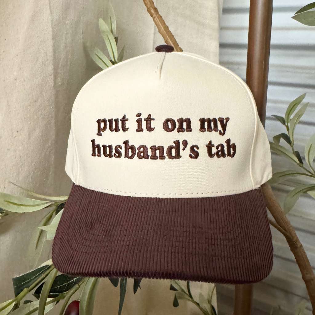 Put it on my Husbands Tab Corduroy Baseball Hat