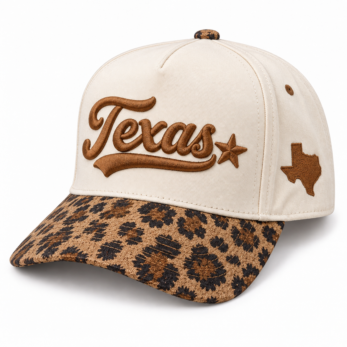 Leopard Brim Trucker Hat