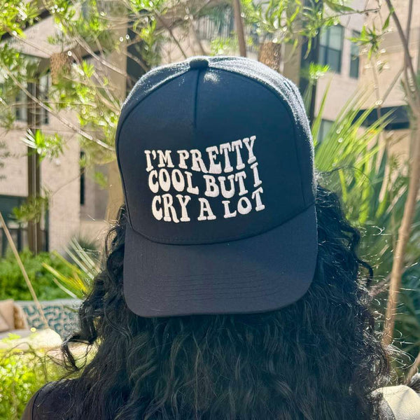 I’m Cool But I Cry A Lot Trucker Hat I main image 3