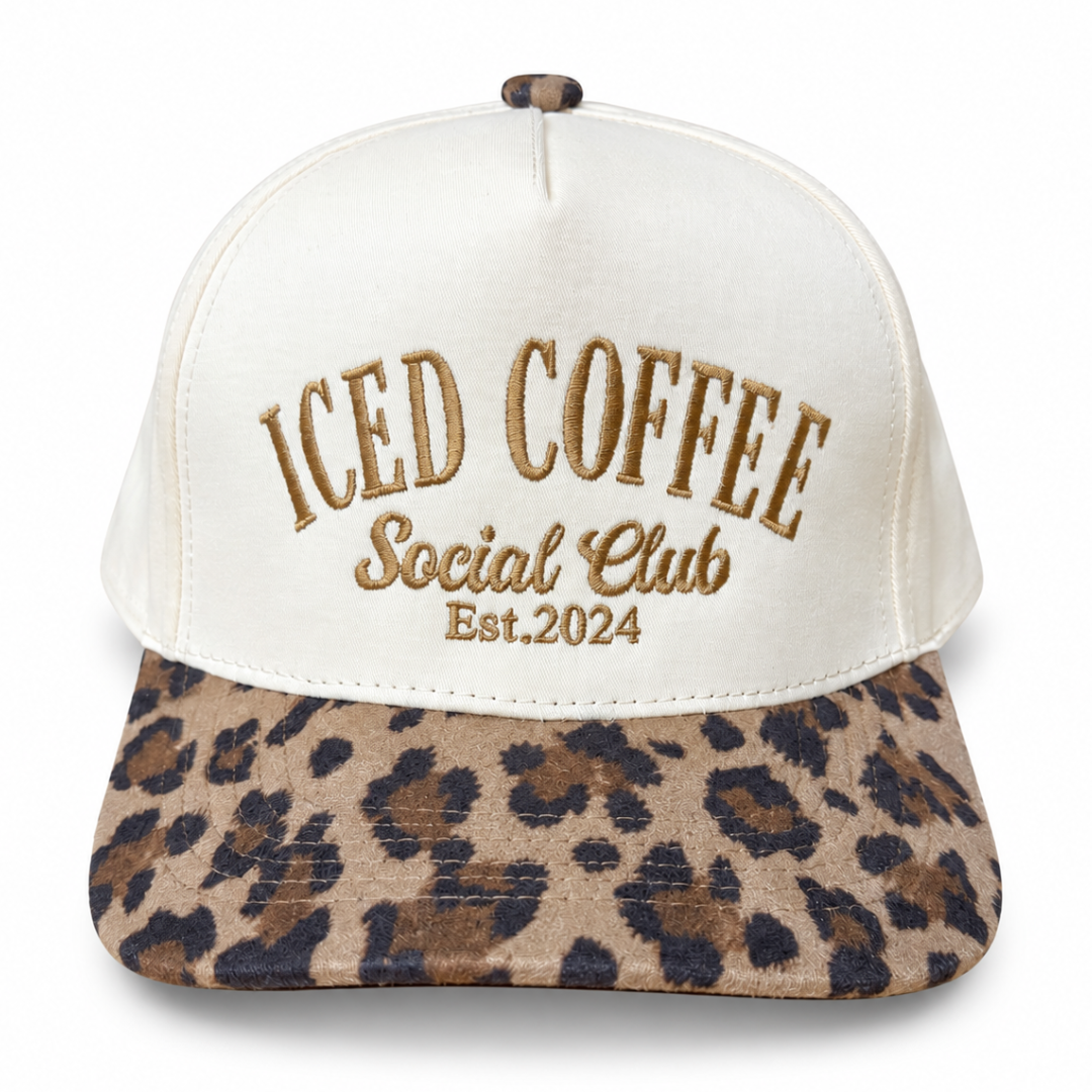 Leopard Brim Trucker Hat
