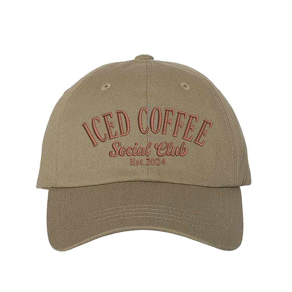 Iced Coffee Social Club Est. 2024 Embroidered Baseball Hat
