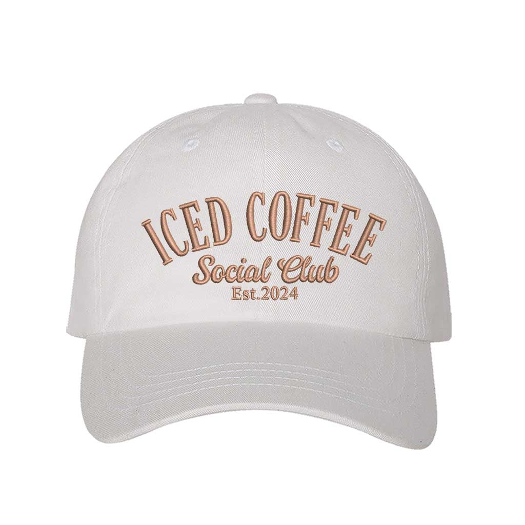 Iced Coffee Social Club Est. 2024 Embroidered Baseball Hat
