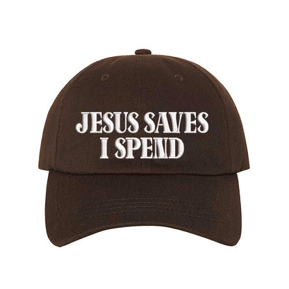 Jesus Saves I Spend Embroidered Baseball Hat | Funny Christian Hat