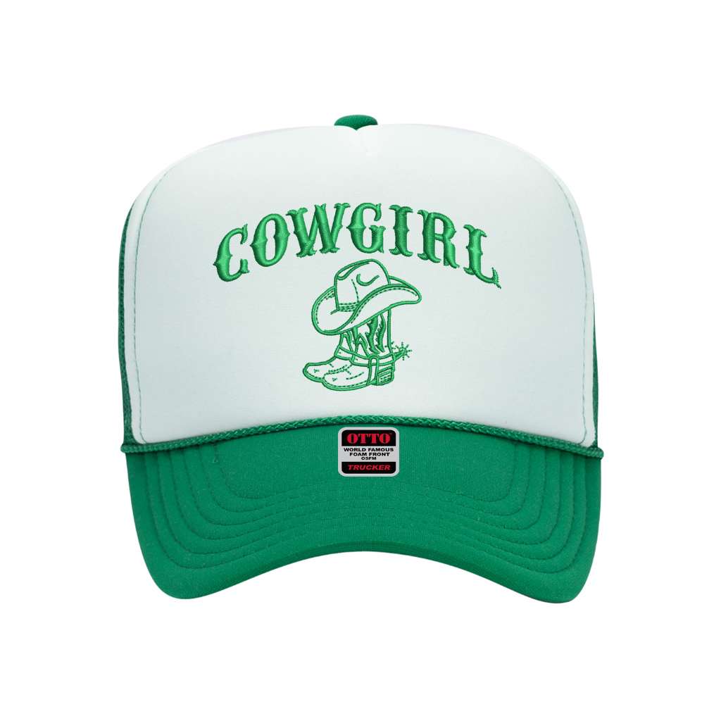 Cowgirl Boots Two Tone Trucker Hat