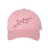 Light pink baseball hat embroidered with a cherry blossom- DSY Lifestyle