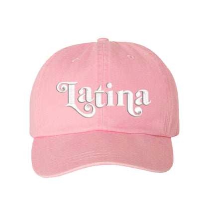 Light Pink Latina Retro Washed Statement Baseball Hat – a washed, relaxed-fit statement cap designed for everyday comfort and real-life moods. Trendy, adjustable, and effortlessly stylish. - DSY Lifestyle