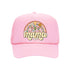 Light pink foam trucker hat embroidered with mama spring on it-DSY Lifestyle