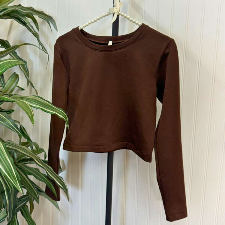 And The Why Cozy Textured Printed Casual Top