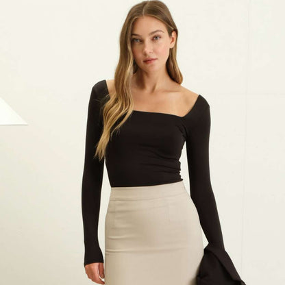Sleek &amp; Chic Women’s Square Neck Top