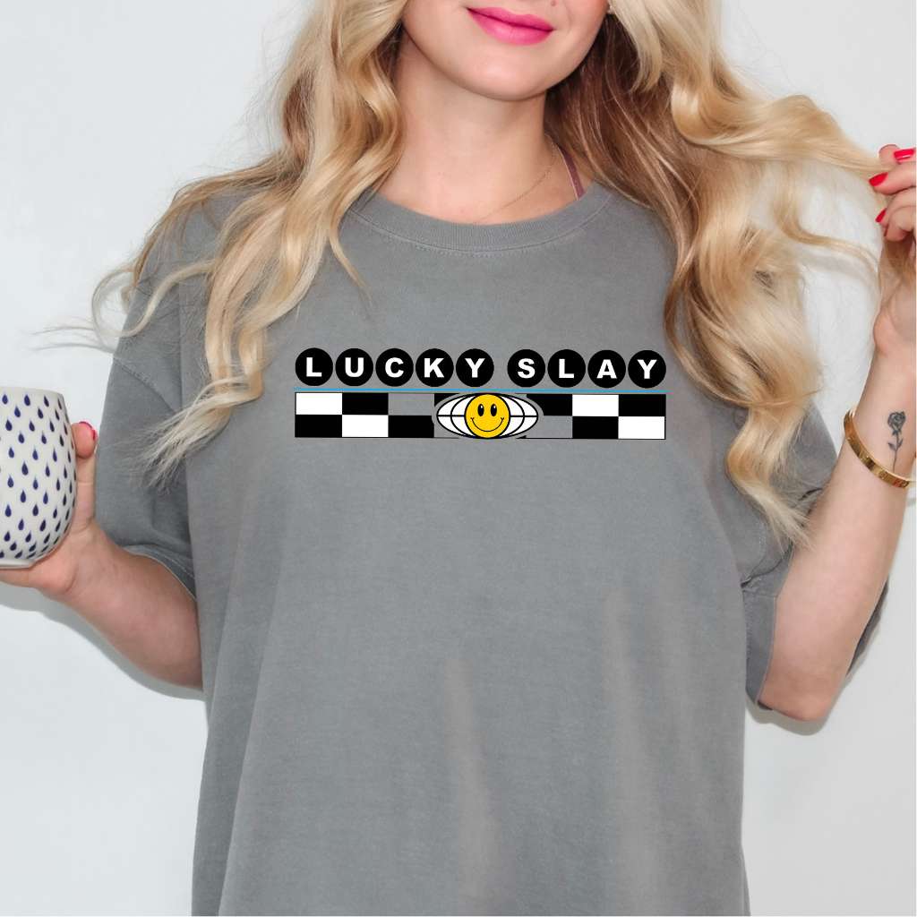 Lucky Slay Washed Oversized Tee