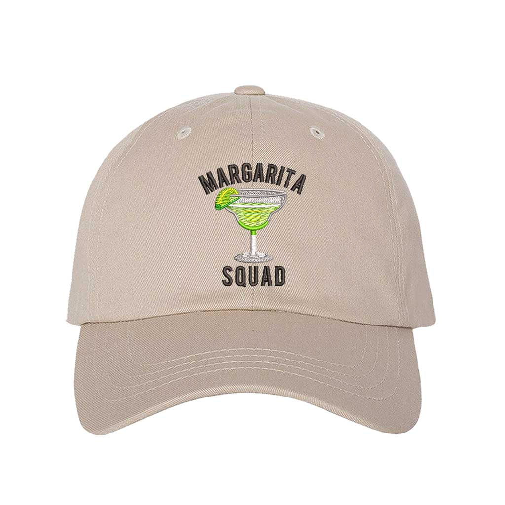 Stone baseball hat embroidered with the phrase margarita squad-DSY Lifestyle