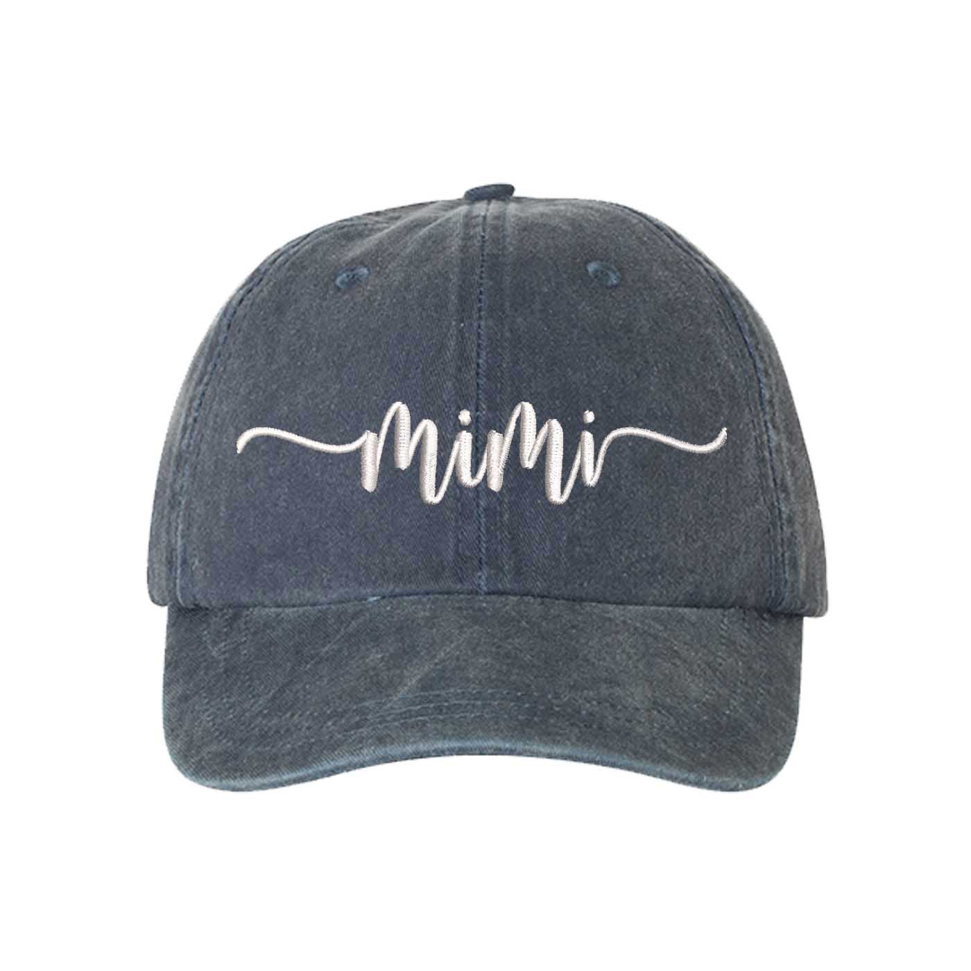 Mimi Grandma Washed Baseball Hat