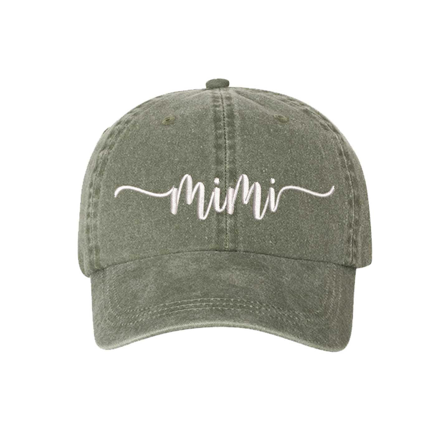 Mimi Grandma Washed Baseball Hat