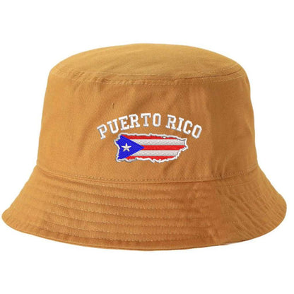 Puerto Rico Flag Map Baseball Hat