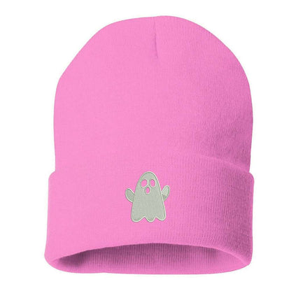 Pink beanie embroidered with a nice ghost - DSY Lifestyle