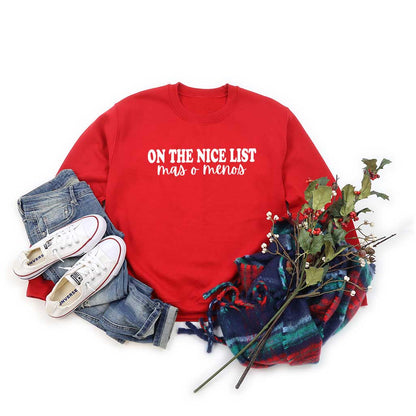  On The Nice LIst Mas o menos Red Sweatshirt - DSY Lifestyle