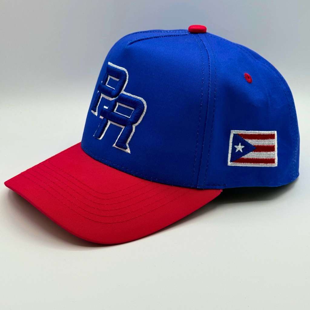 Puerto Rico PR 3D two tone baseball hat
