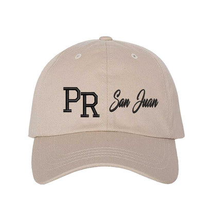 Stone PR 3D San Juan Embroidered Baseball Cap – A bold, high-quality hat featuring raised “San Juan” embroidery, perfect for repping Puerto Rico in style – DSY Lifestyle.