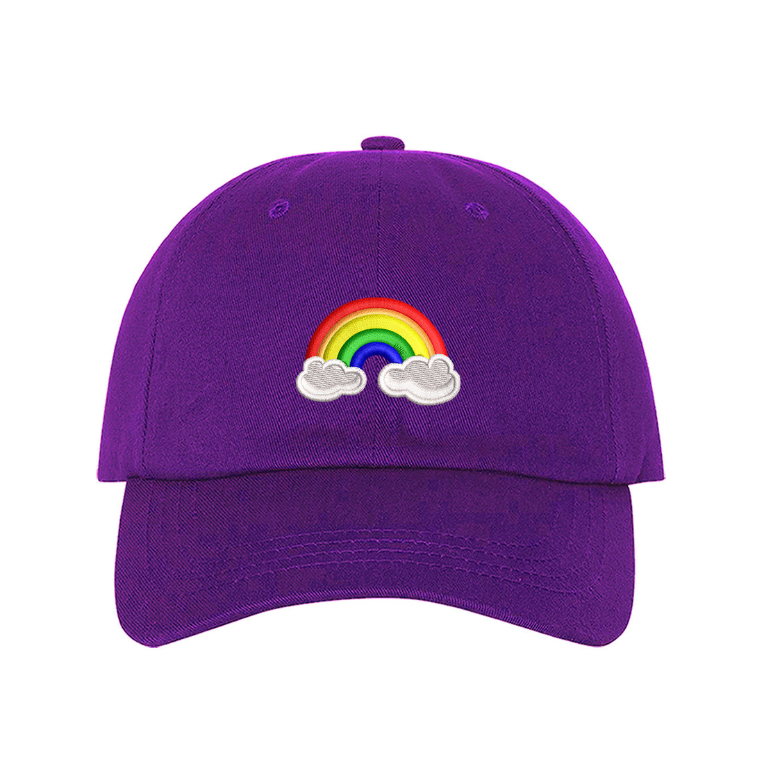 Purple Pride Rainbow Baseball Hat
