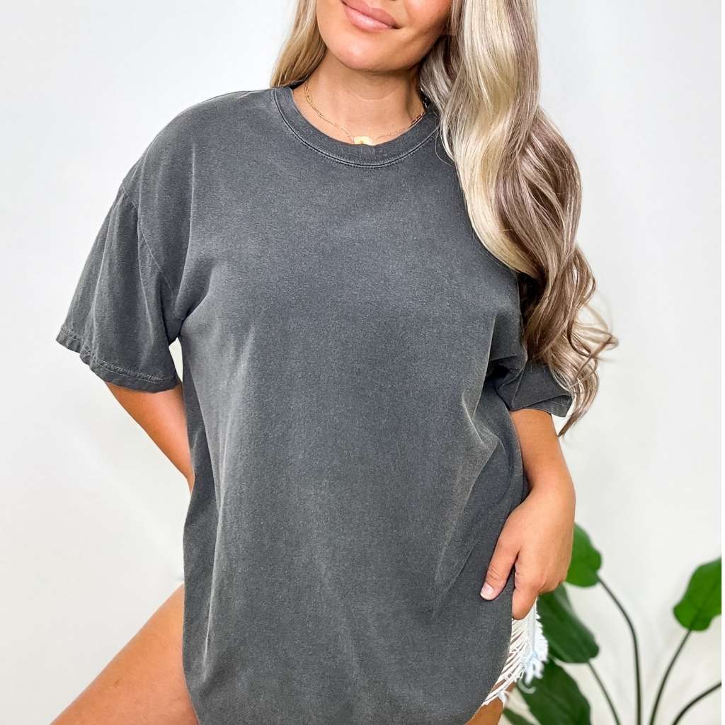 Comfort Colors Vintage Washed Unisex T-shirt Pepper - DSY Lifestyle