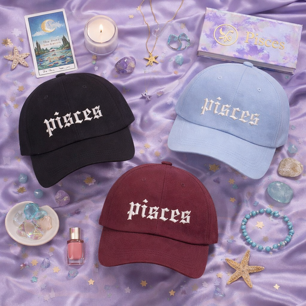 Pisces Embroidered Baseball Hat