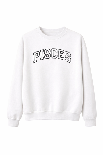 Pisces Embroidered Sweatshirt – Zodiac Astrology Sweatshirt