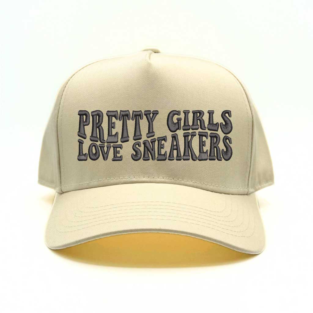 Pretty Girls Love Sneakers Five Panel Baseball Cap - Trendy &amp; Comfortable Statement Hat