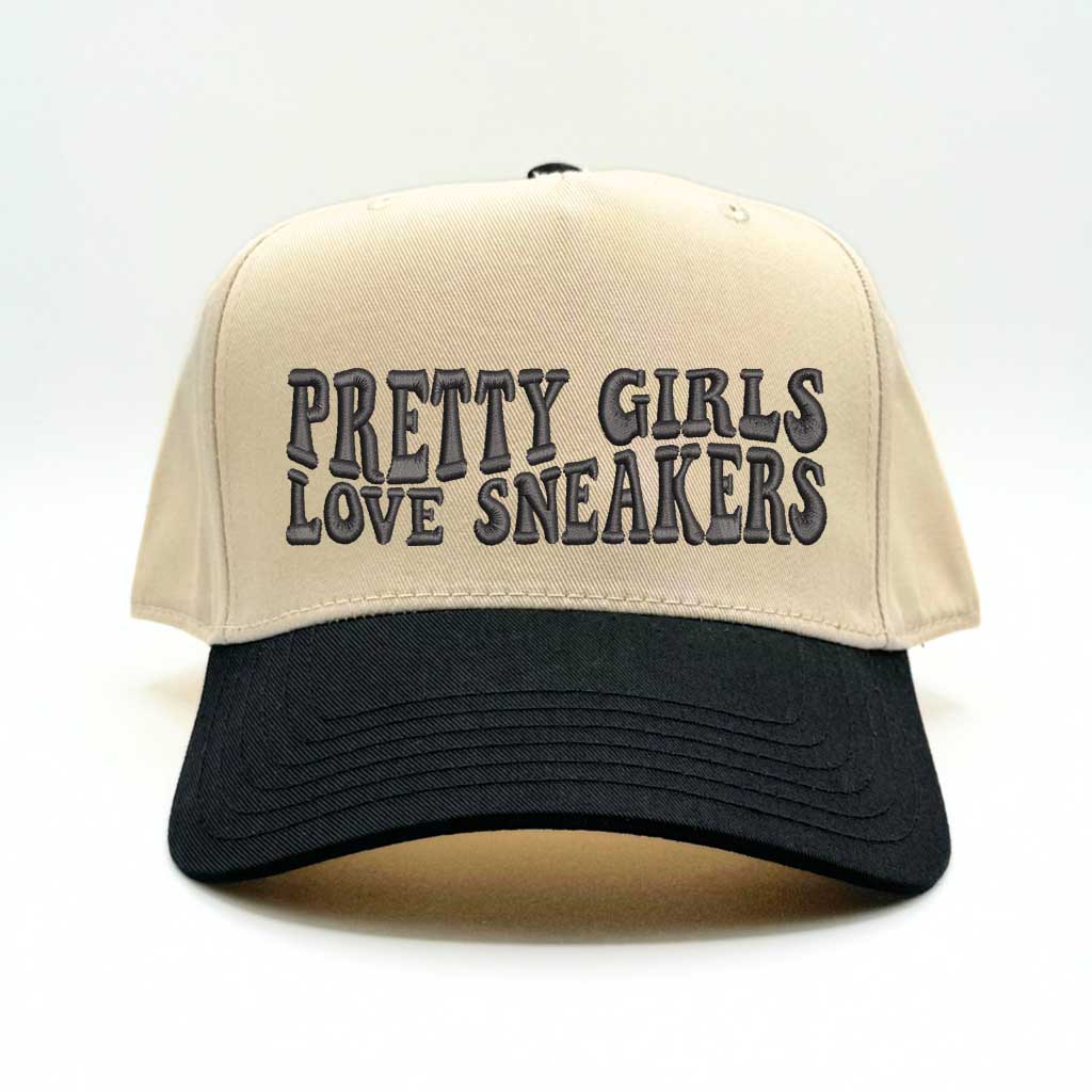 Pretty Girls Love Sneakers Five Panel Baseball Cap - Trendy &amp; Comfortable Statement Hat