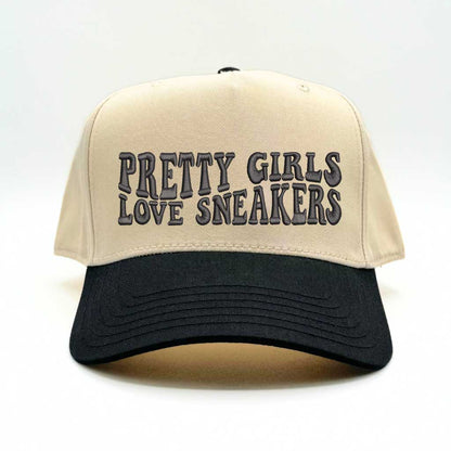 Pretty Girls Love Sneakers Five Panel Baseball Cap - Trendy &amp; Comfortable Statement Hat